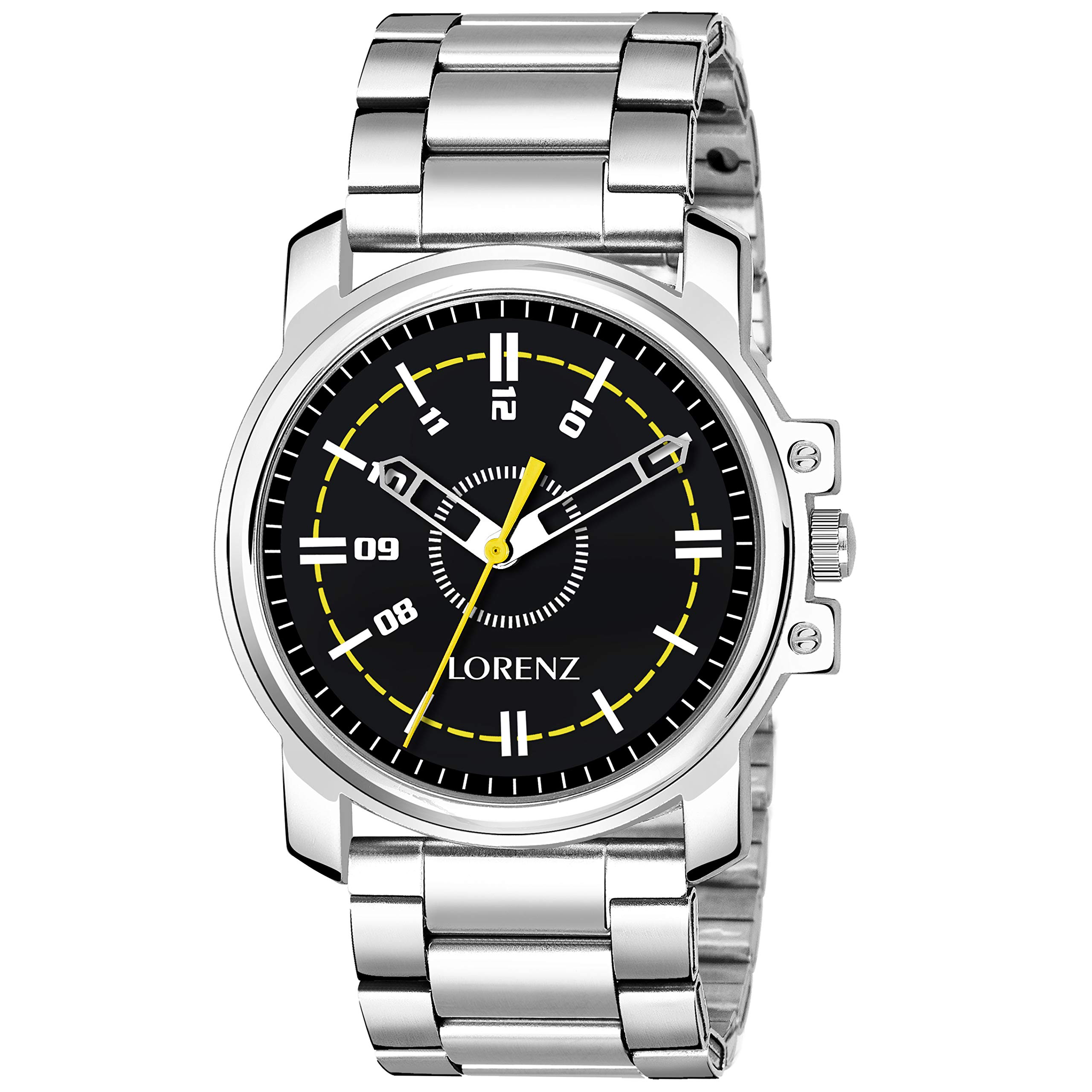 LORENZ Black Dial Mens Watch | Casual Fit | Watch for Boys | MK-2080W (B07WGPYQT2) Amazon Price History, Amazon Price Tracker