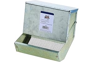 Gravity Feeder with Lid and Sifter for Small Animals