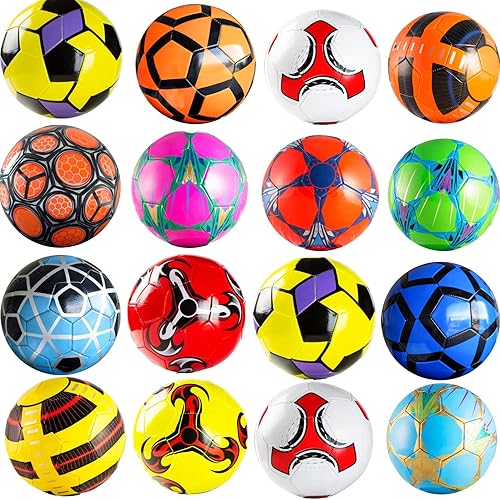 Western Star Surtido de pelotas de fútbol de tamaño 5 a granel, fútbol para niños, construcción de larga duración y regalos de fútbol atractivos