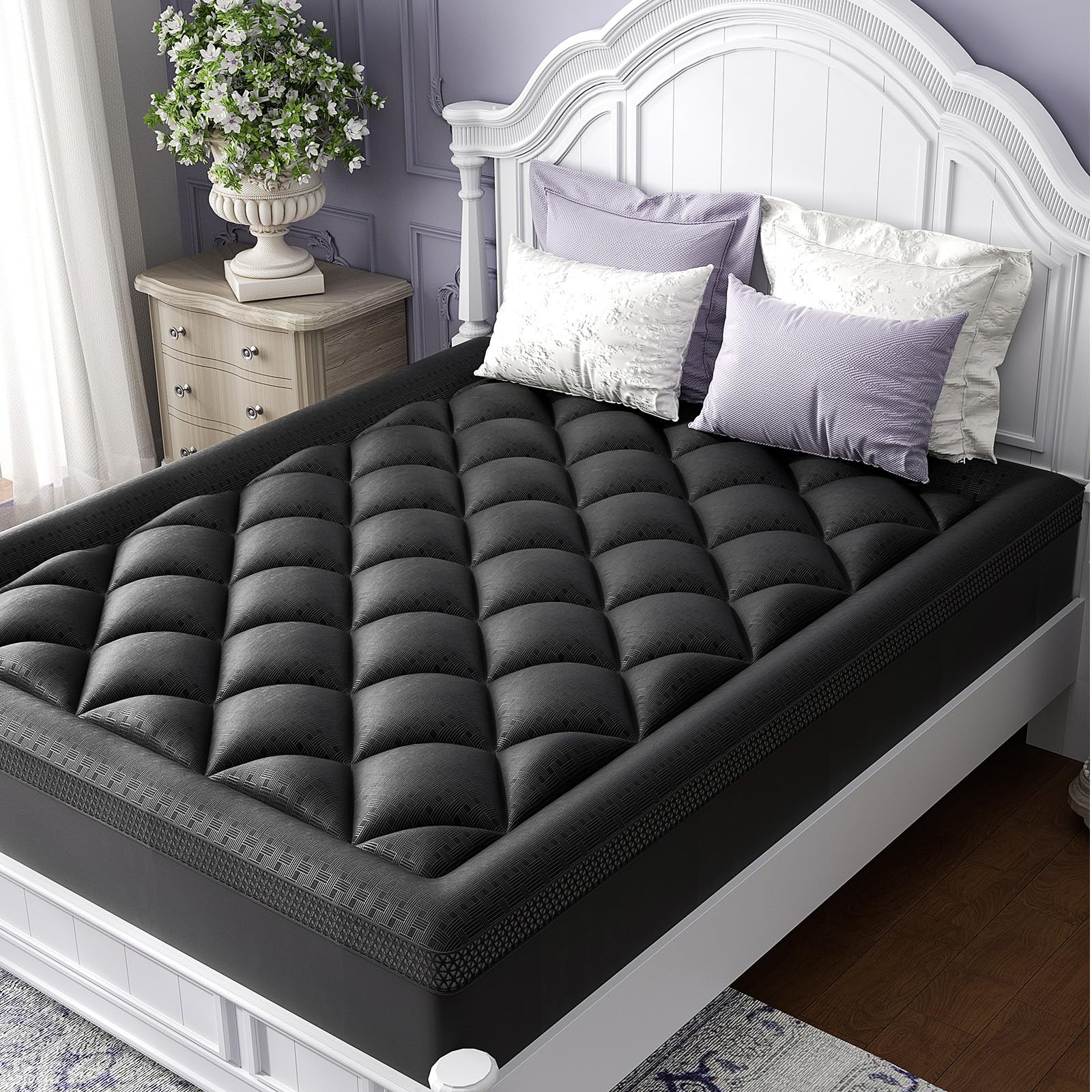 ChiXpace King Bamboo Viscose Mattress Topper