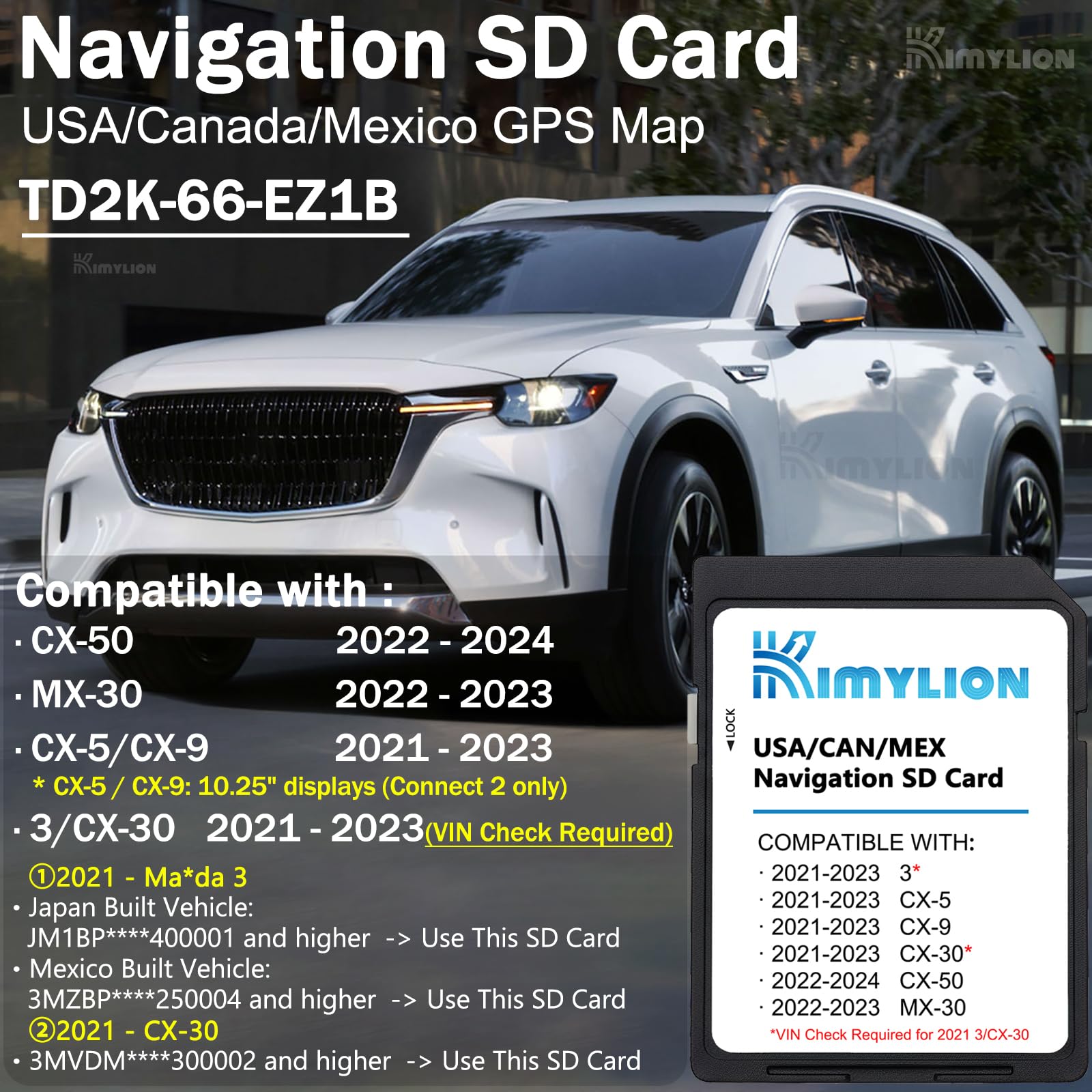 Amazon.com: Navigation SD Card for Select 2021-2024 Mazda