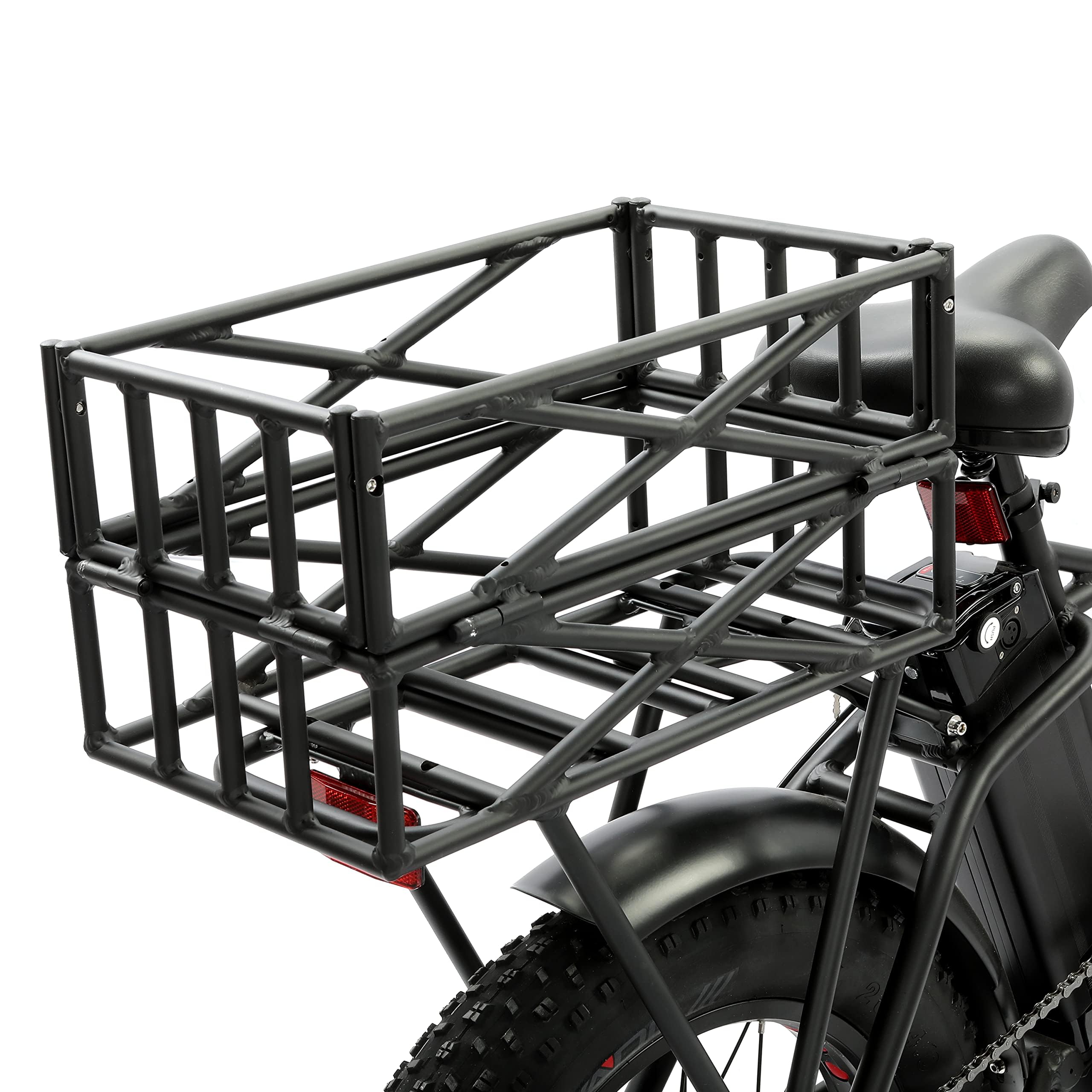 ECOTRIC Rear Rack with Bike Basket Fit for Ecotric Folding Ebikes