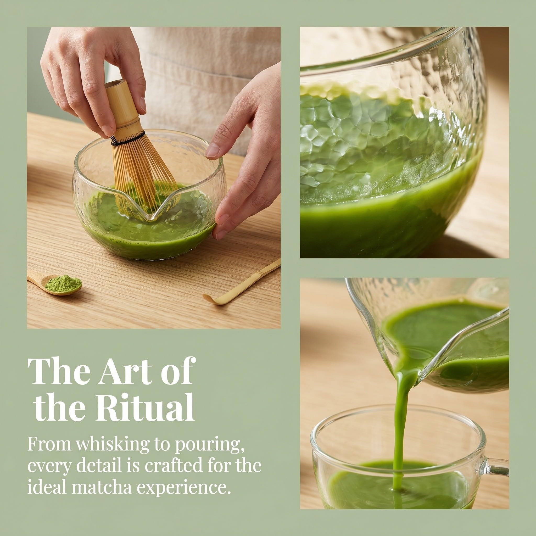 Operitacx 2 cuencos de vidrio texturizado para matcha - Chawan de vidrio borosilicato transparente de 500 ml con boquilla para verter - Cuenco de ceremonia del té de estilo japonés para uso en