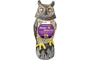 Owlsome Solar Owl: A Hootin' Guard for Your Garden, Featuring Lifelike Movements and Sounds