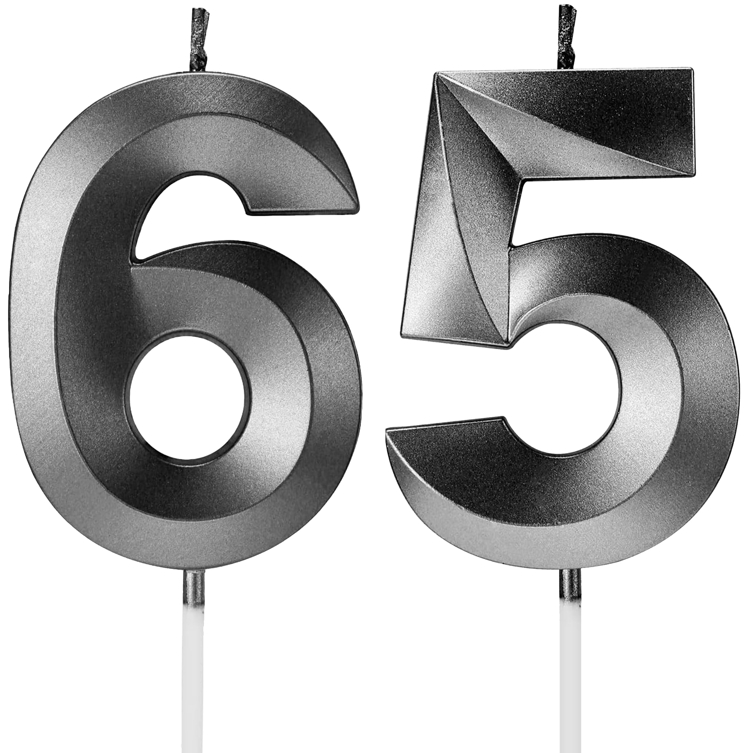 Birthday Candles Number Candles Age Year for Cakes Happy Birthday 3D Designed Wedding Anniversary Party Cake Topper Decorations