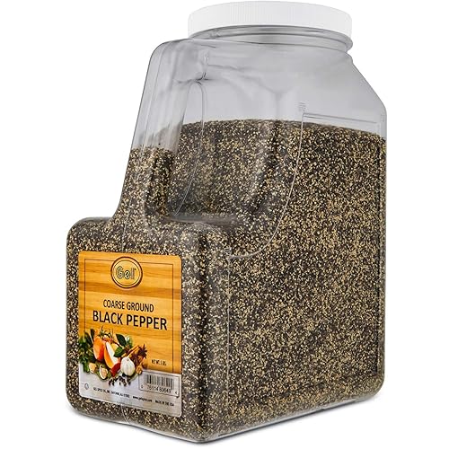 Miniatura 2 de Gel Spice Pimienta negra molida gruesa de malla 18-24 tamaño de servicio de alimentos 5 libras