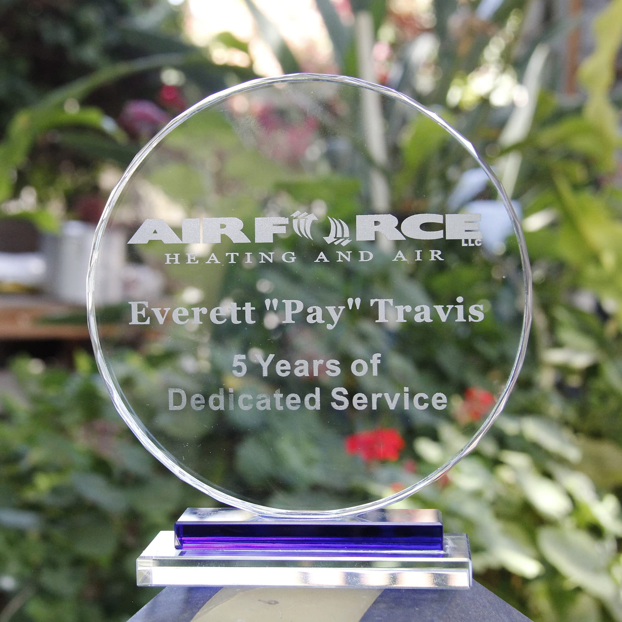 JKK SALE Personalized Crystal Appreciation Gift Plaque,Thank You Award Plaque, for Mentor, Boss,Manager, Supervisor and Other Leaders (#150 MM)