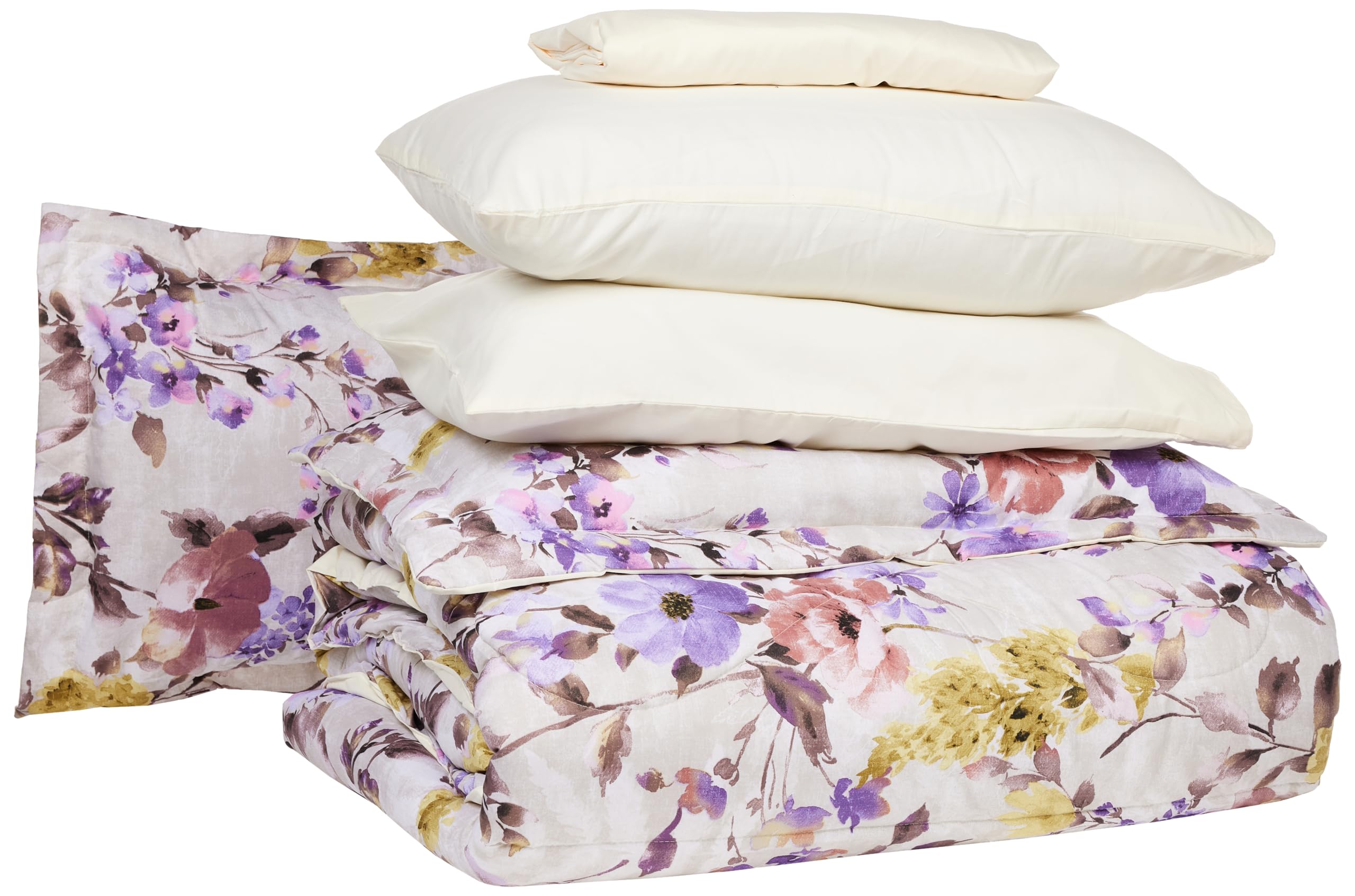 Elite Home King Size 6 Pcs Premium Comforter Set,Luxury Comforter with Pillow Cover, Fitted Sheet and Pillow Sham