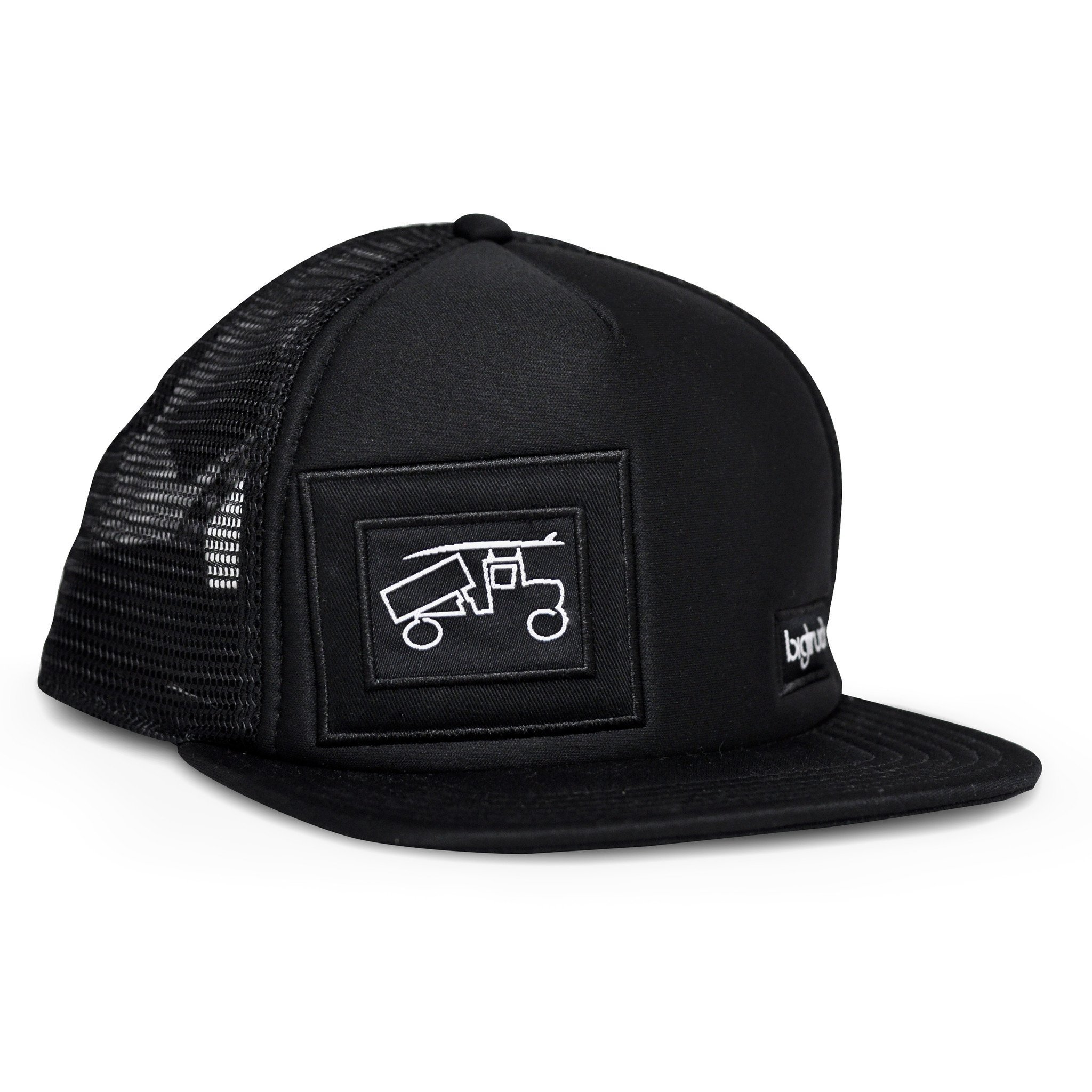 BIGTRUCK BRAND Beach Flat Black White Label, 1 EA