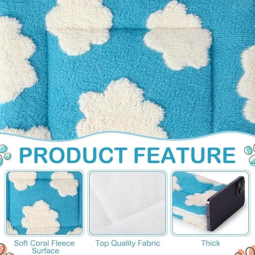 Vista 85 de Haull 4 piezas de ropa de cama impermeable de conejillo de indias de invierno, cama de conejillo de indias, forro suave para perros y gatos, tapete