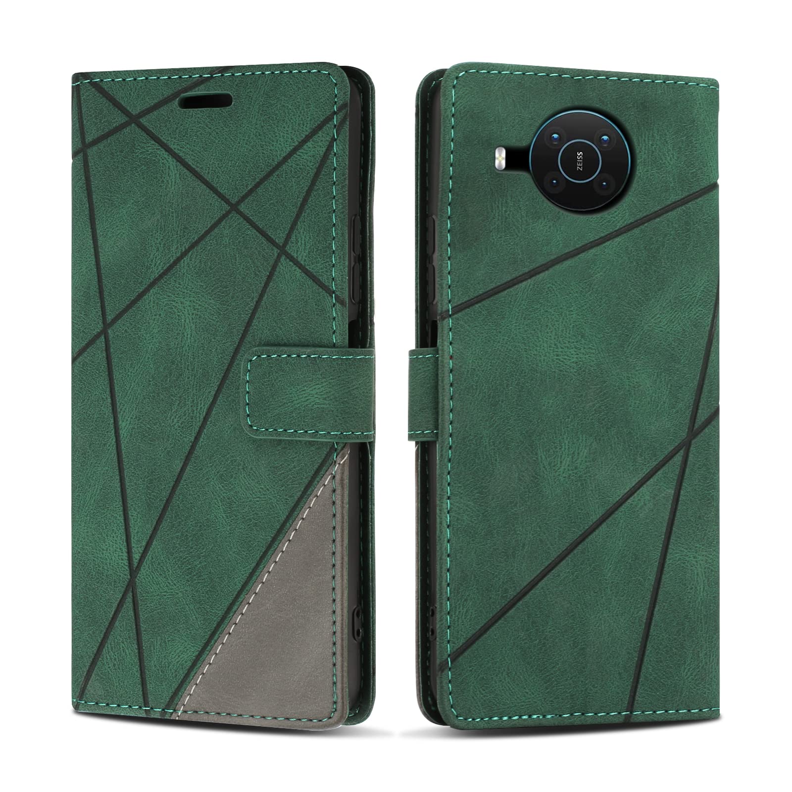 Custodia A Portafoglio In Pelle Per Nokia 8 – Con Slot Per Carte E Supporto Integrato