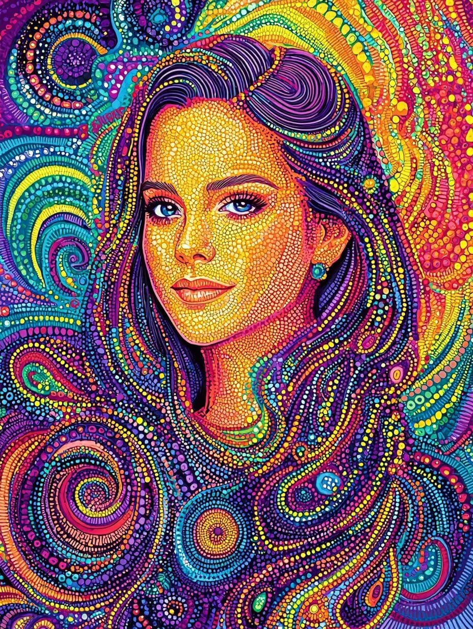 WEISHIWE Donna astratta Dipingere con i Numeri per Adulti, 70x90cm a-104 | Paint by Numbers Kit con Pennelli e Acrilico Pigmento, Fai da te Olio La Pittura di Numeri Kit, Decora la Casa, senza Cornice