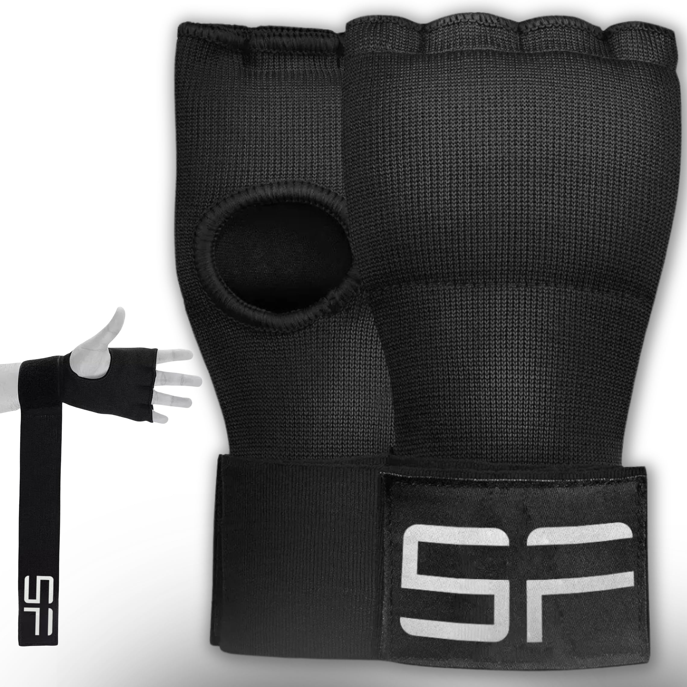 Shadowfit® Gel Boxing Hand Wraps Inner Gloves for Training: Pair of Wrist & Hand Wraps for Men Women - MMA Kickboxing Punching Gear Home Equipment, Mayweather Boxing & Fitness (Large/X-Large)