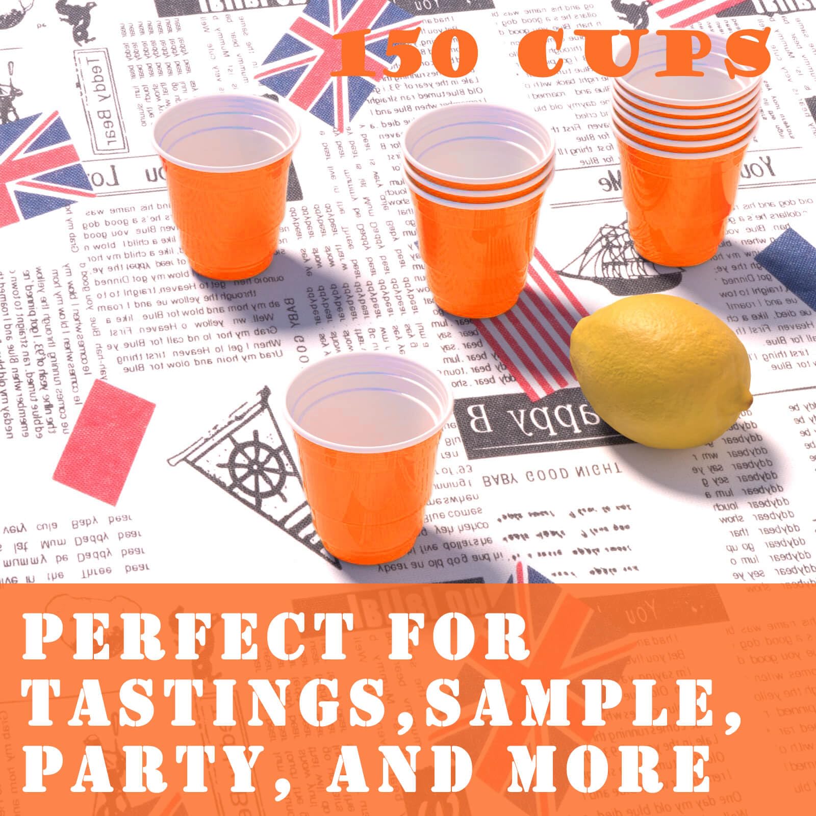 100ct 2oz. Mini Black Shot Cups, Disposable And Small Size 2 - View #3