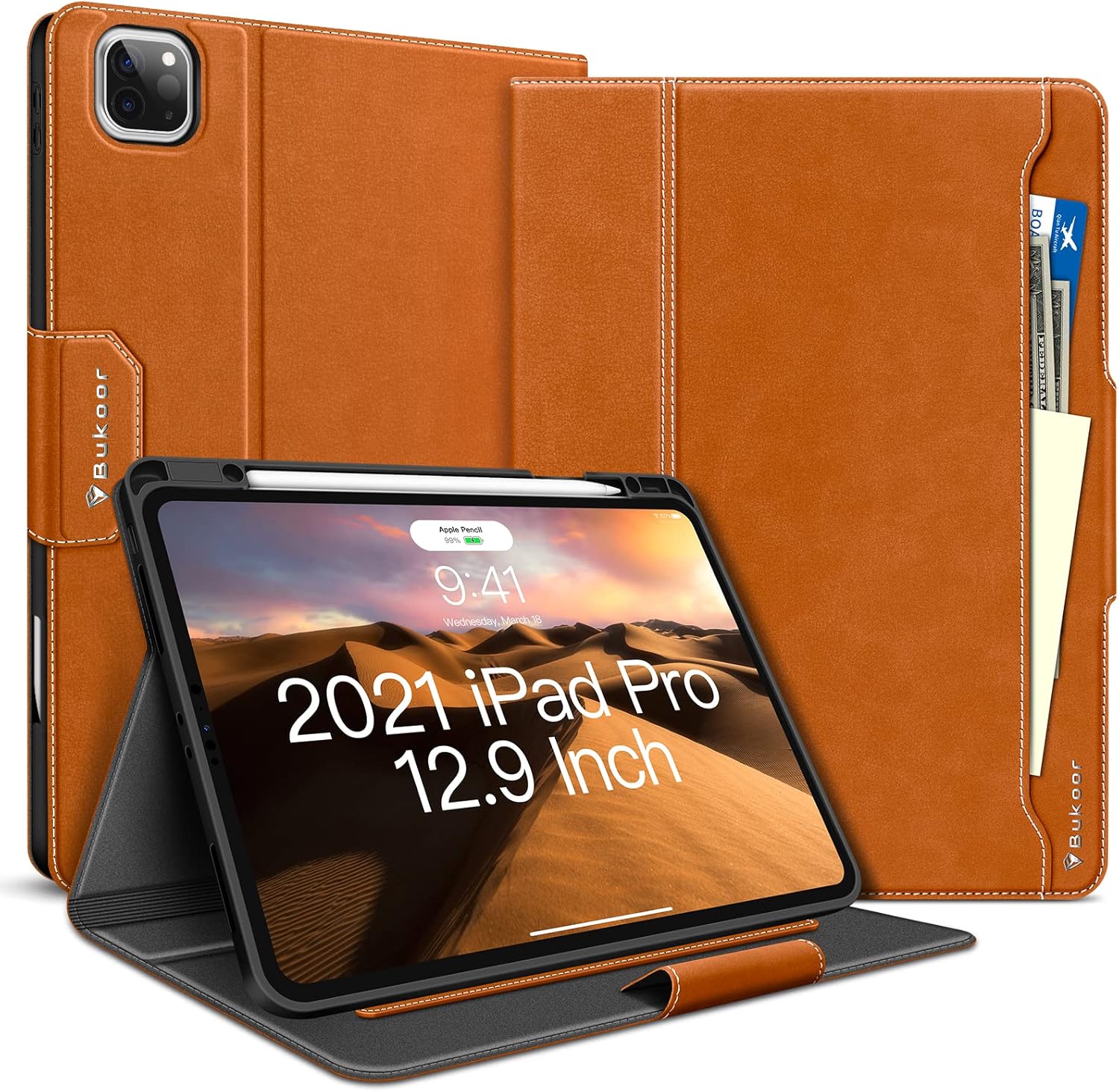 BuKoor iPad Pro 12.9 inch 2022/2021/2020/2018 Case Generation with