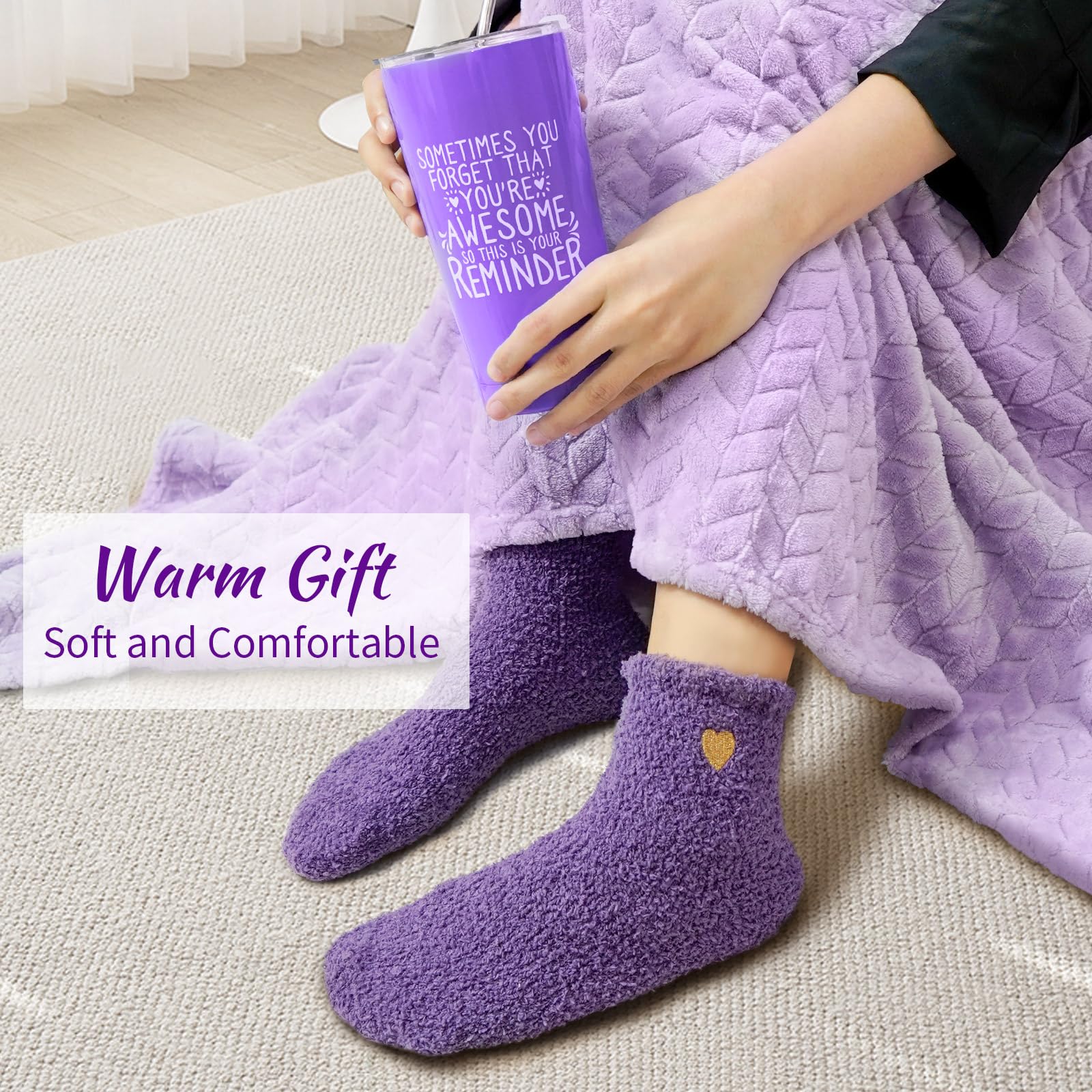 Cestino da spa da donna, cesto regalo alla lavanda, confezione da 16 pezzi per la cura di sé per donne, mamma, moglie, fidanzata, sorella, set unico per la guarigione per compleanno, festa della mamma
