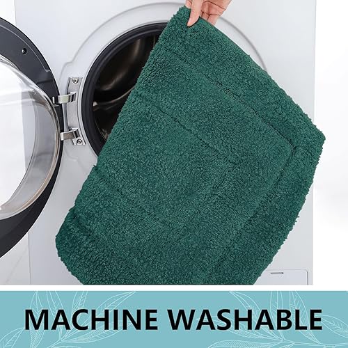 Miniatura 68 de Buganda Alfombras de baño, 24" x 16", Alfombras de baño de microfibra suaves y absorbentes, Alfombra de ducha esponjosa antideslizante, Alfombras de