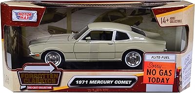 Toy Cars 1971 Mercury Comet Beige Forgotten Classics Series 1/24 Diecast Model Car by Motormax 73325