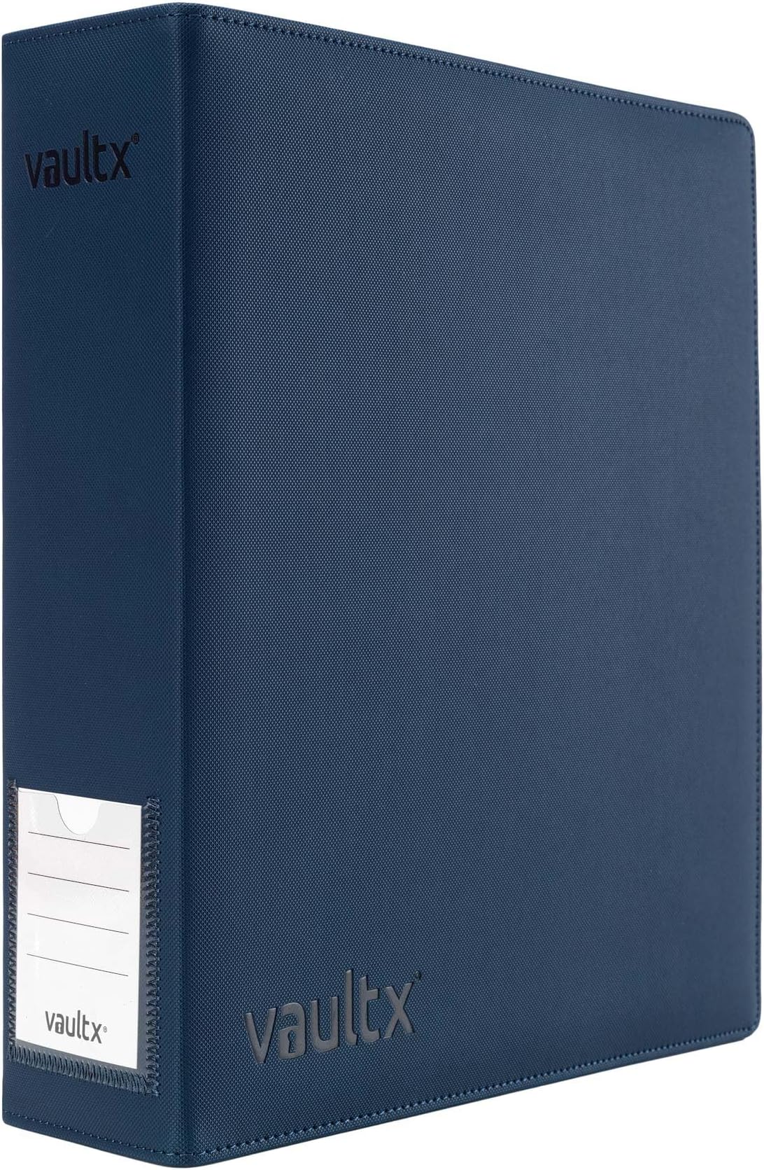 Vault XPremium Exo-Tec 3 Ring TCG Binder for 9 Pocket Trading Card Pages - 50+ Page Capacity Easy Open 3 D-Ring Clip Binder for TCG CCG Photo Cards (Large, Blue)