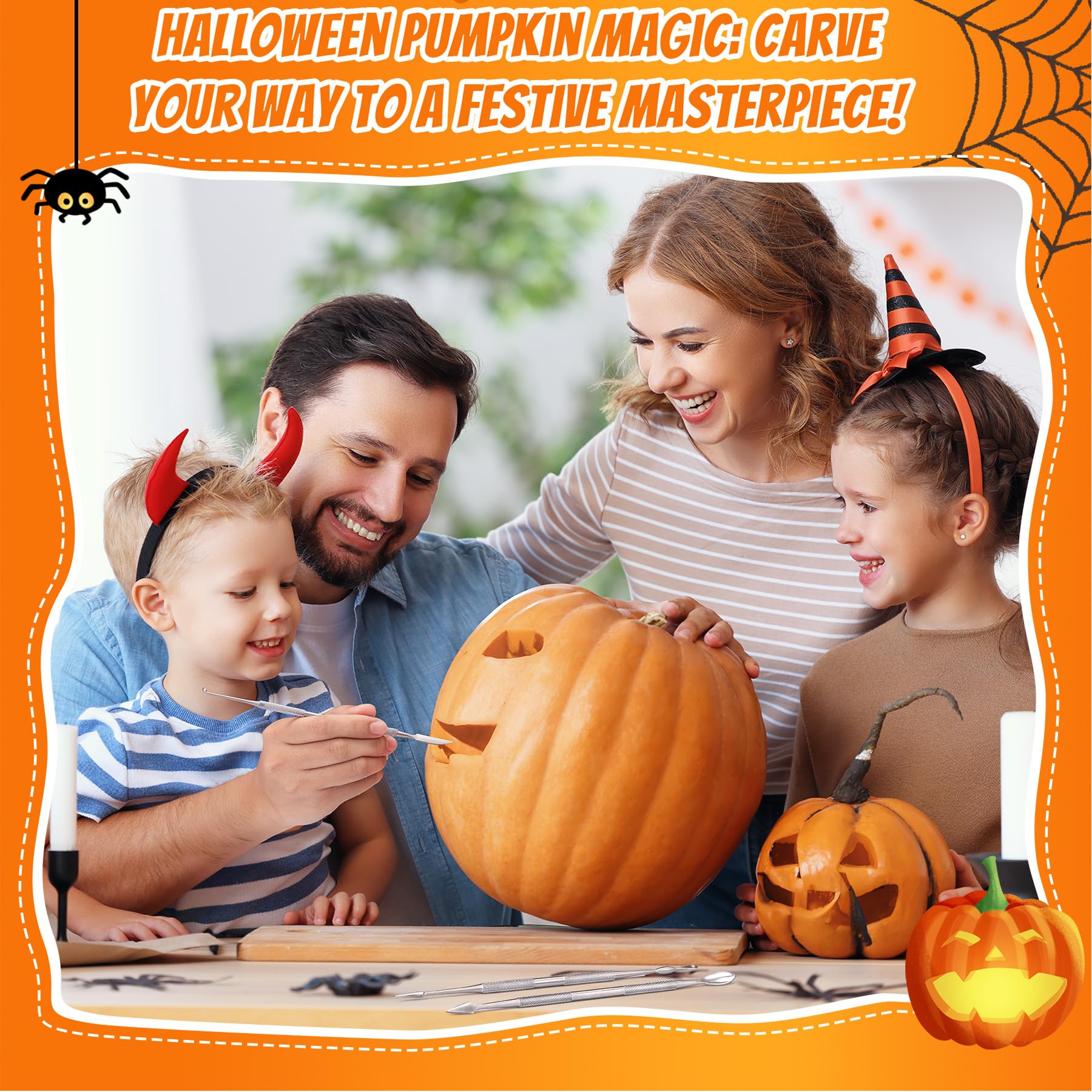 Antner Pumpkin Carving Kit - Halloween Tools -3
