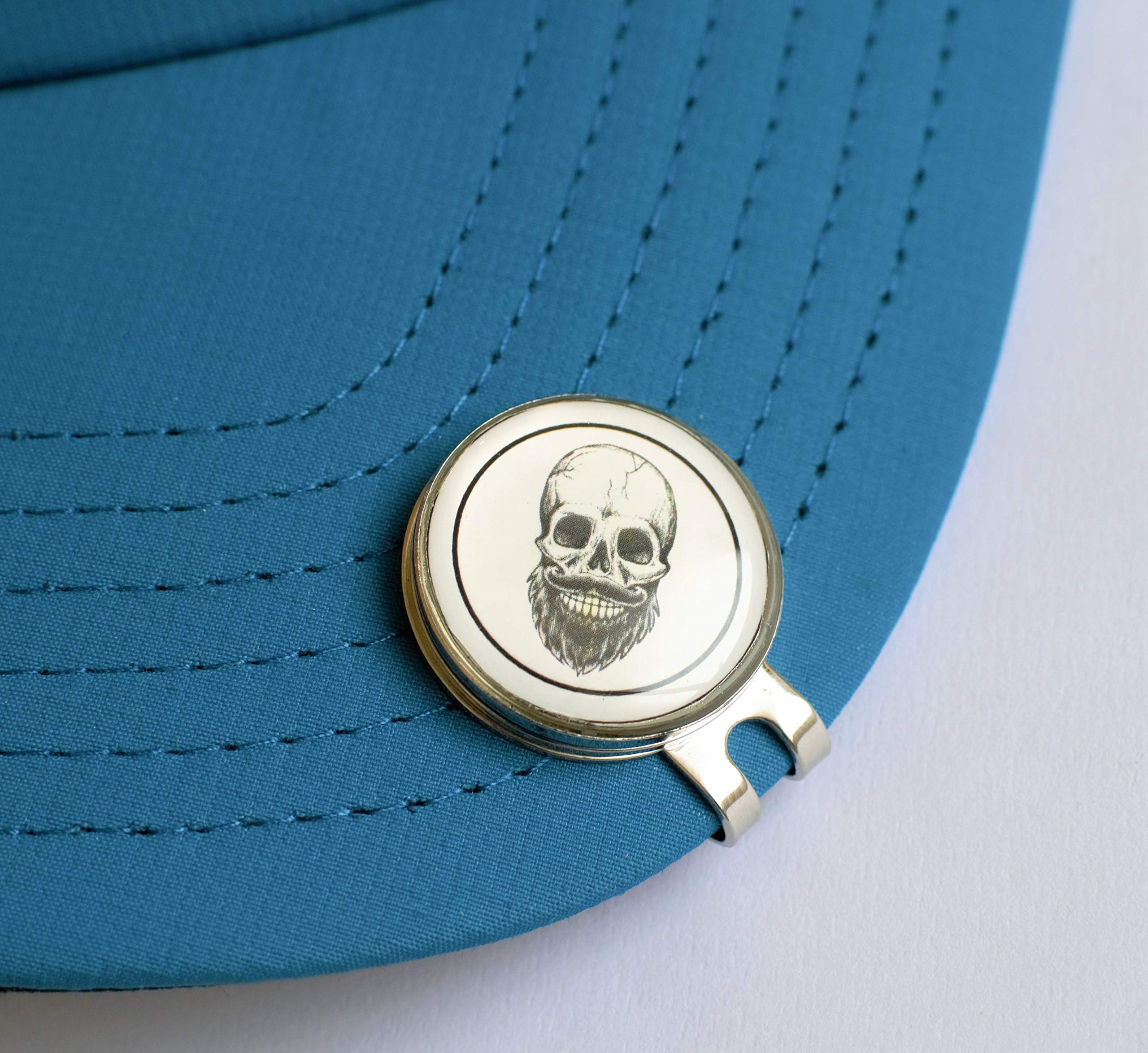 Magnetic Cap Clip and Ball Marker - Various Models (Skull)