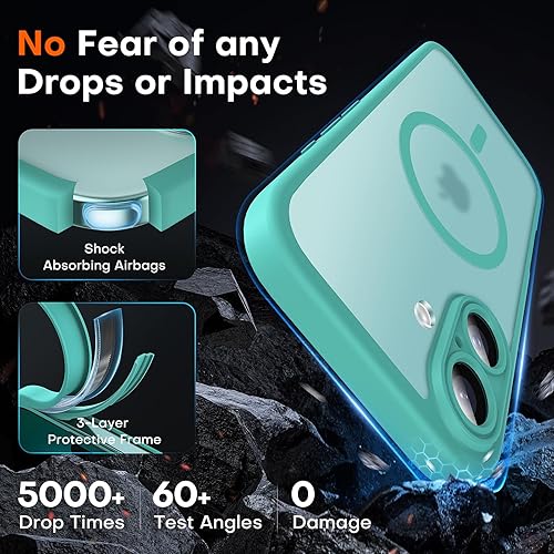 Miniatura 179 de TOCOL Funda magnética para iPhone 15 Pro Max, protección completa mejorada de la cámara, compatible con Magsafe, protección contra caídas, funda