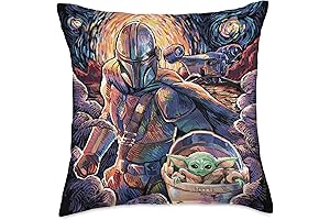 Star Wars: The Mandalorian & The Child Throw Pillow