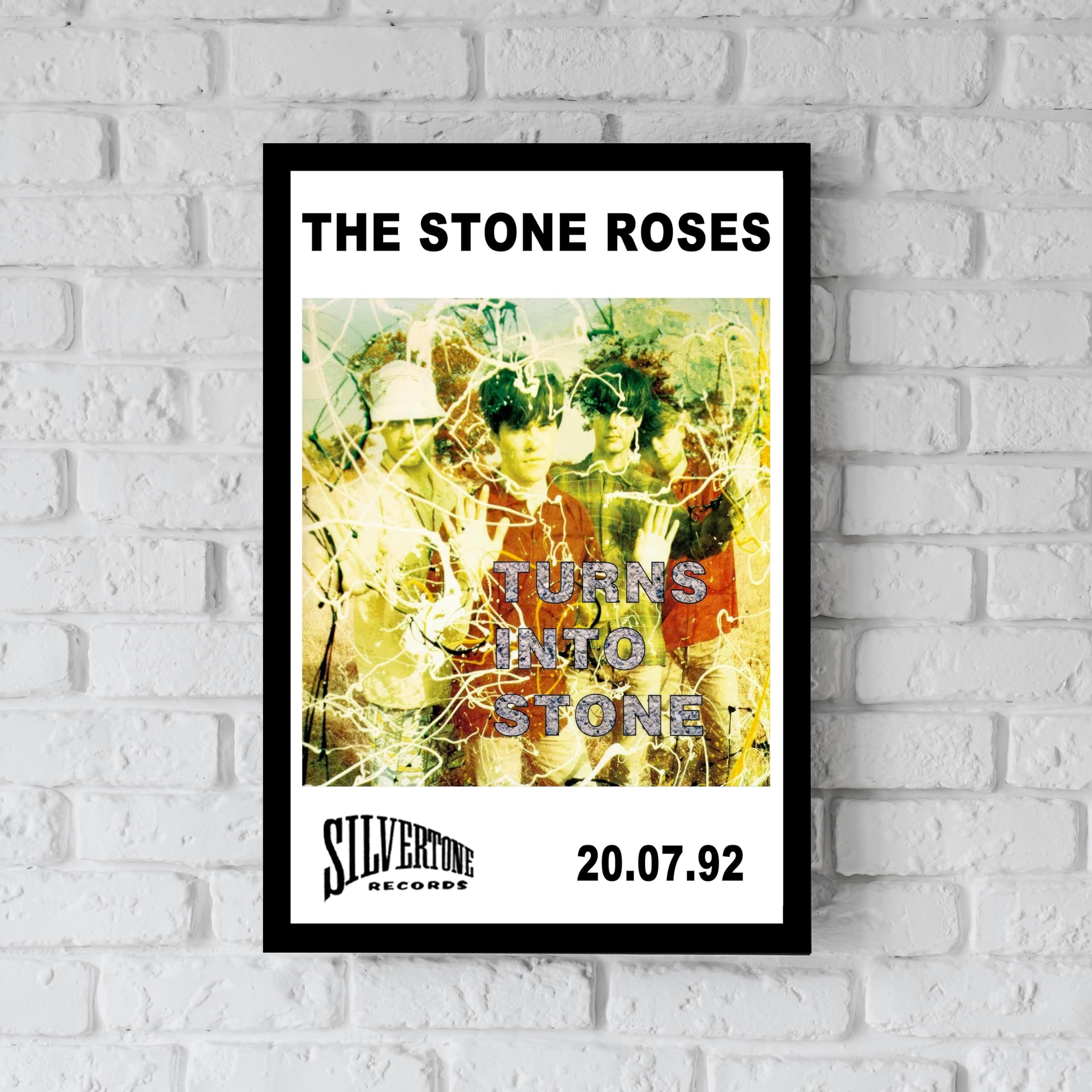 洋楽 THE STONE ROSES TURNS INTO STONE STONE ROSES The A4 Wall Art Print - the Iconic 'Turns into Stone