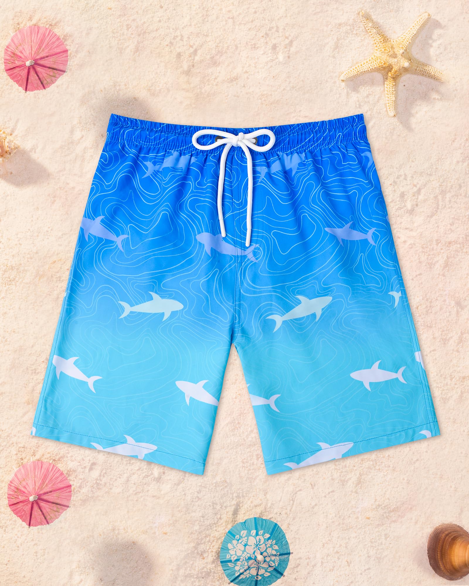 Conjunto de traje de baño de dos piezas para niños con camiseta de protección y traje de baño de manga corta para niños
