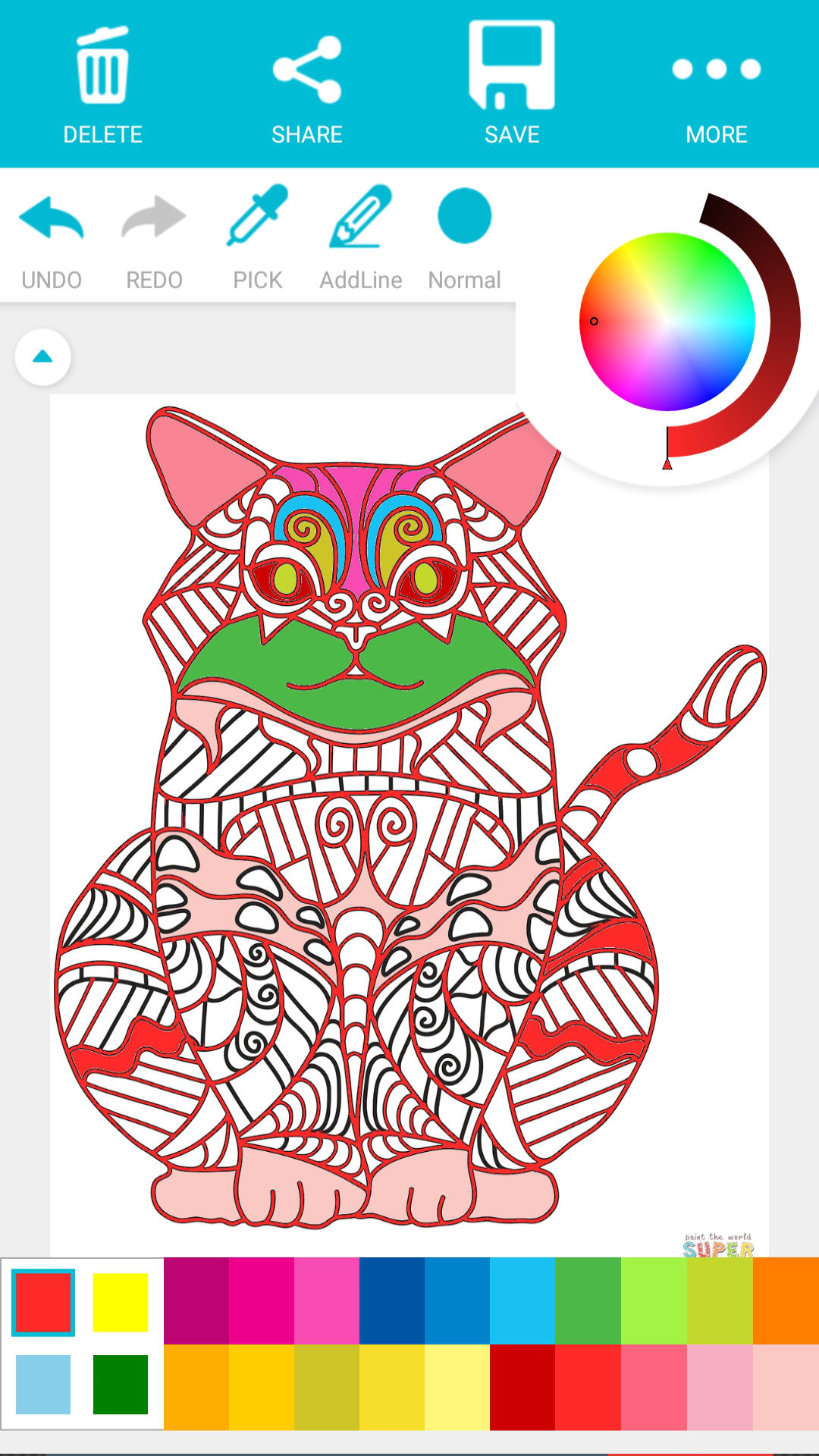 cat games : Cat coloring for adults & kids Colouring Cats - App on ...