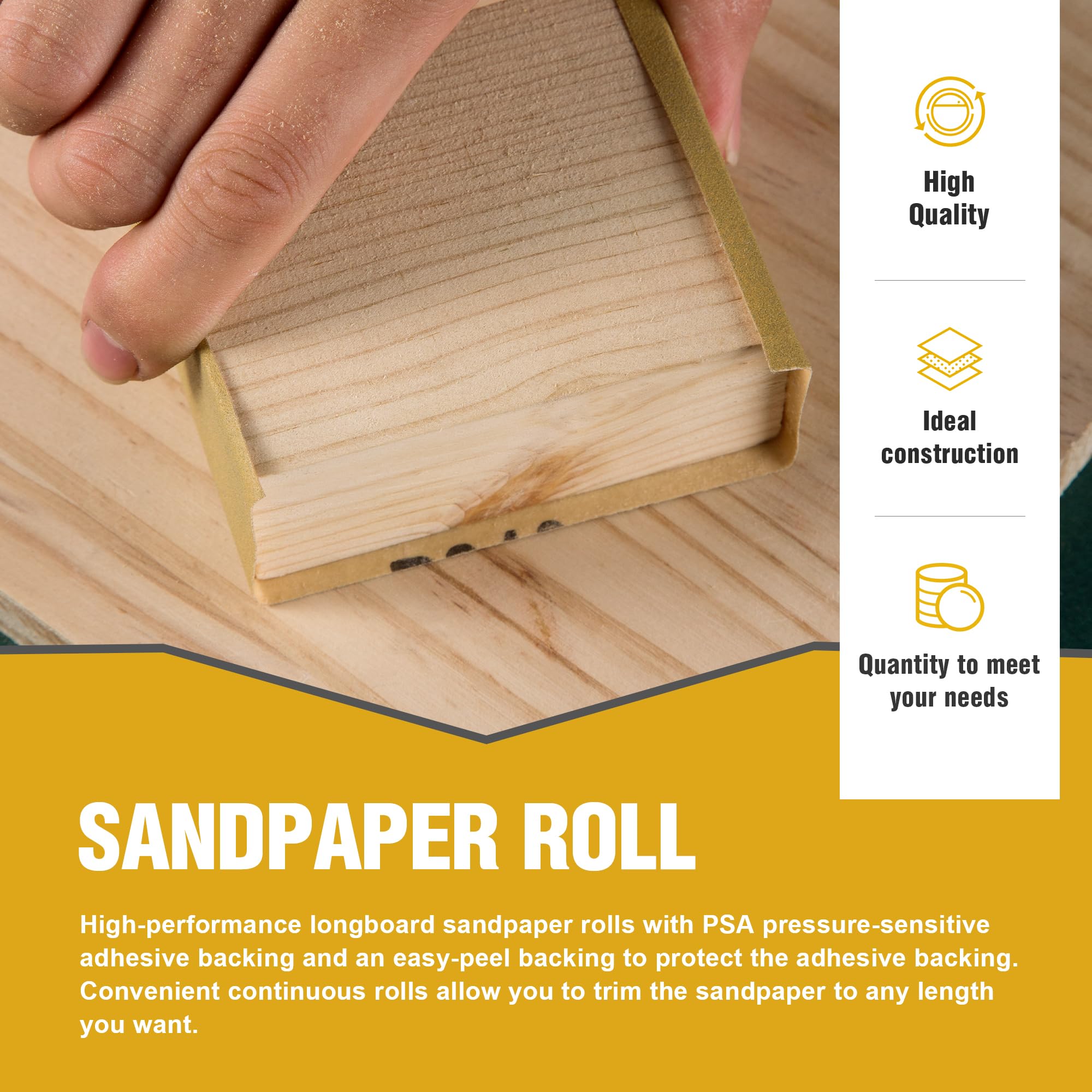 320 Grit Longboard Sandpaper Roll - PSA Adhesive -6