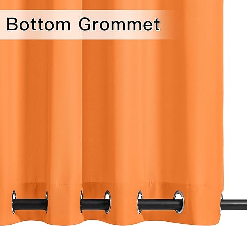 Miniatura 7 de NICETOWN Cortinas para exteriores, 2 paneles  110 pulgadas de ancho por 95 pulgadas de largo para patio, impermeables, con aislamiento térmico,