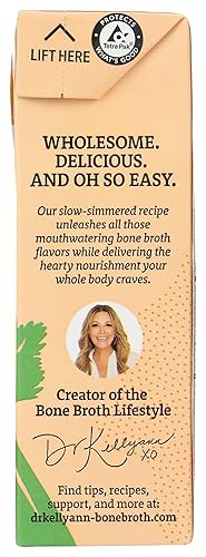 Miniatura 5 de Dr. Kellyann Caldo de hueso de pollo bajo en sodio, 16.9 FZ