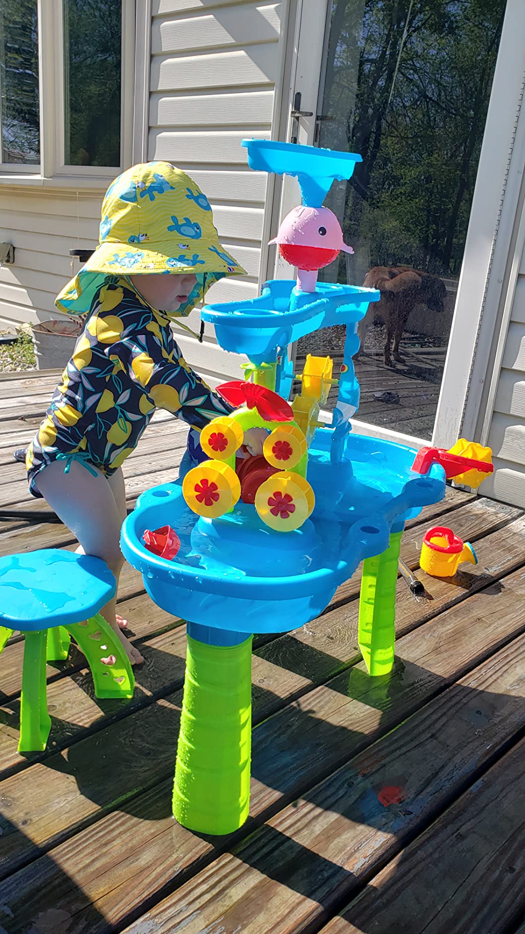 8/mo Finance TEMI Toddler Water Table Kids Sand Water Table 3