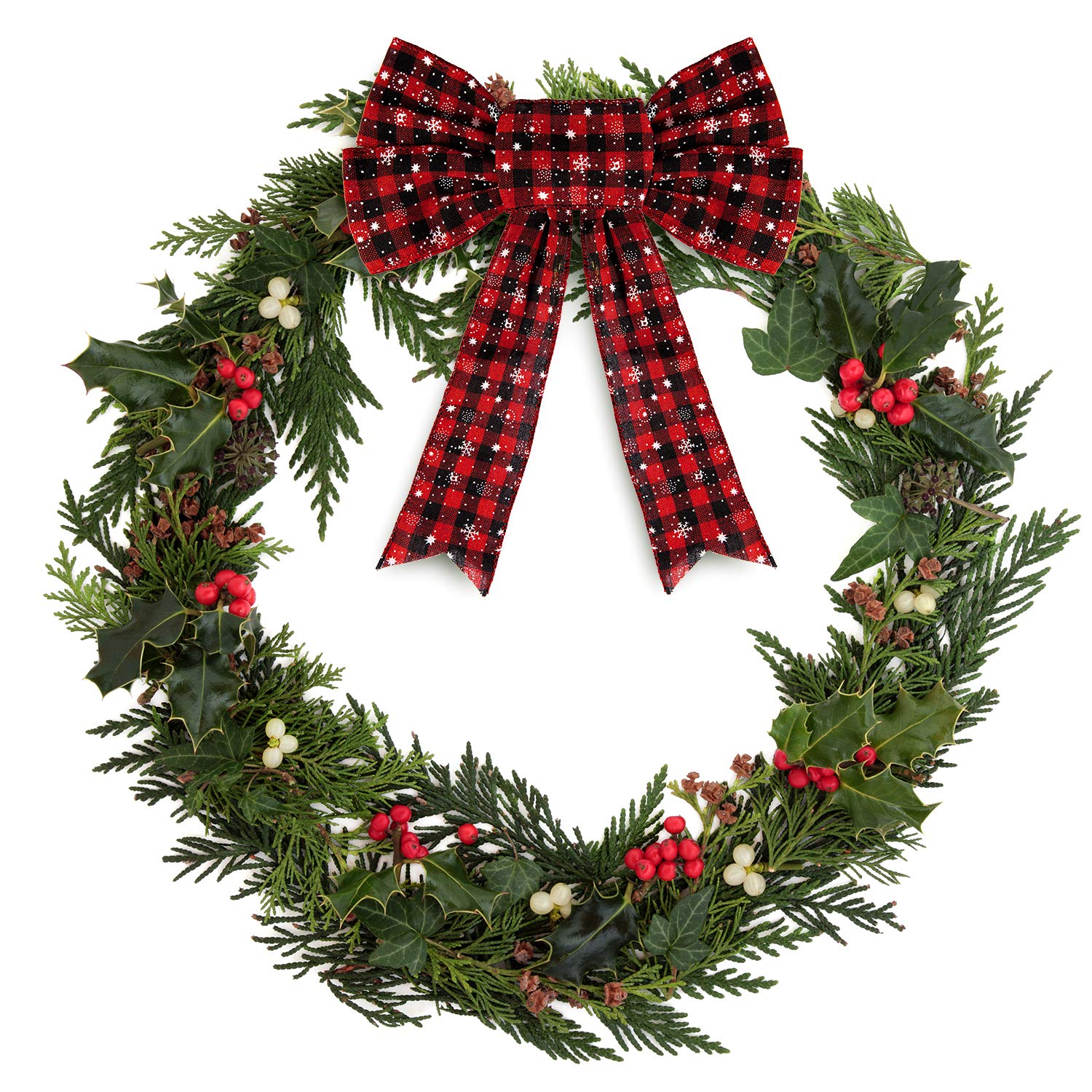 Nœuds Rustiques En Toile De Jute Pour Décoration De Sapin De Noël