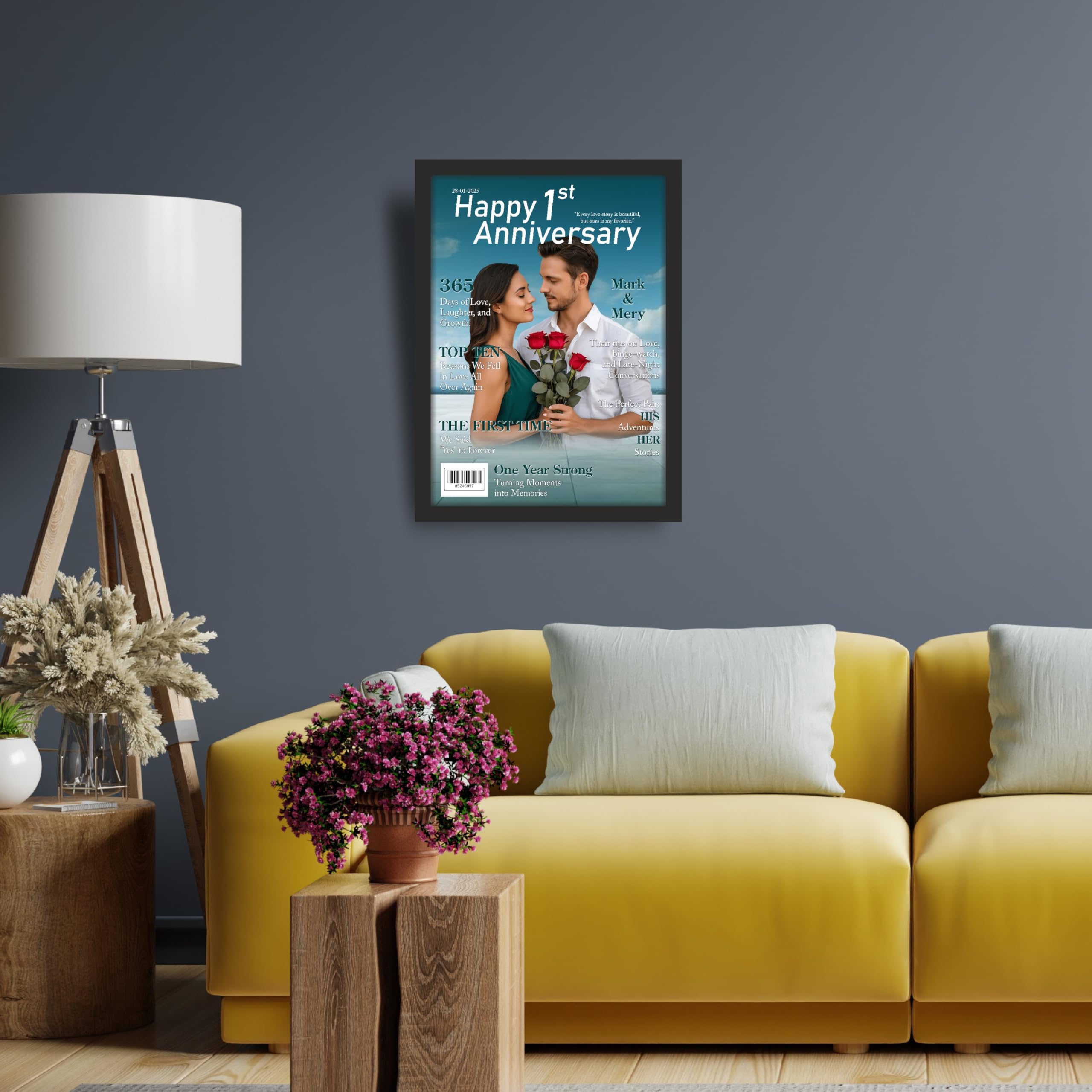 Personalized Anniversary Magazine Frame – view 6