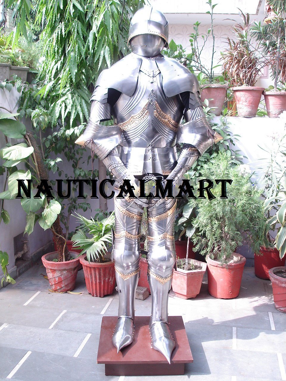 NauticalMart Renaissance Armor Medieval Wearable Knight Full Suit of Armor