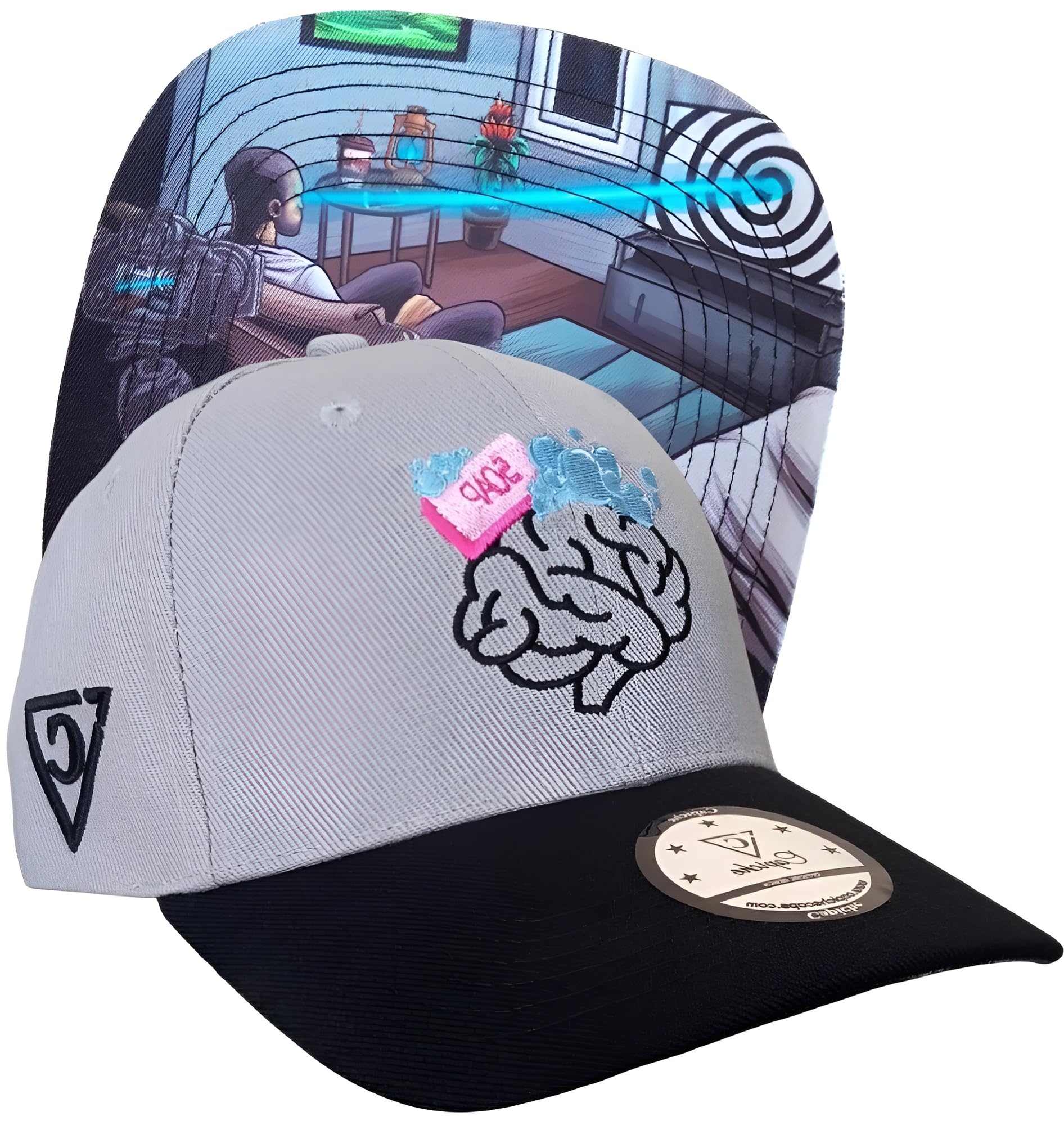 Capiche Unisex Brainwashed Cu [99+ Variations] Snapback Cap Men's Cap - Baseball - Hat - Art - Visor - Men - One Size - Tattoo - Men - Women, One Size