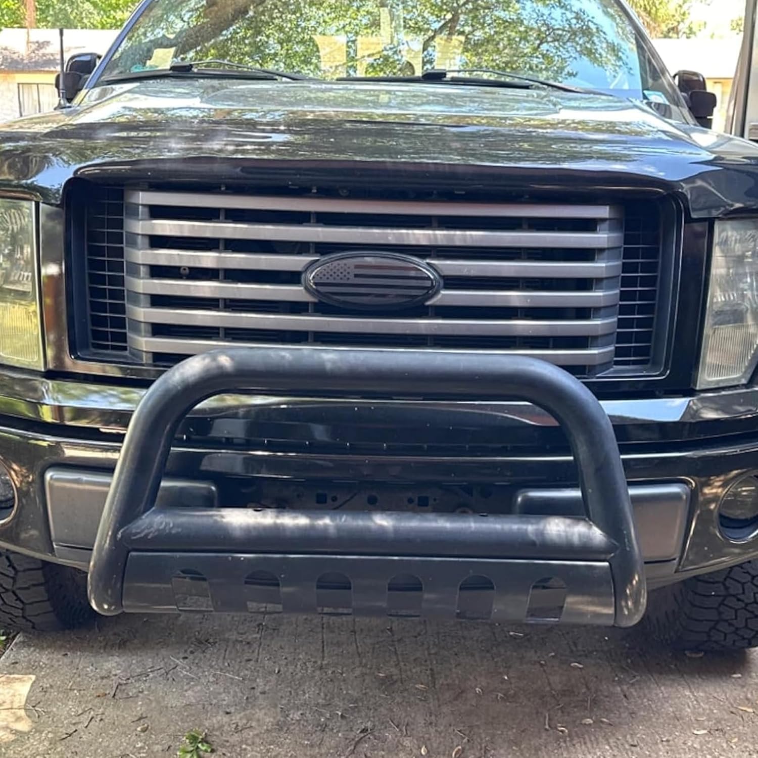 for Ford Emblem, 9 Inch Front Grill Rear Tailgate American Flag Emblem Fit for 04-14 F150, 11-14 Edge, 11-16 Explorer, 06-11 Ranger, 07-14 Expedition