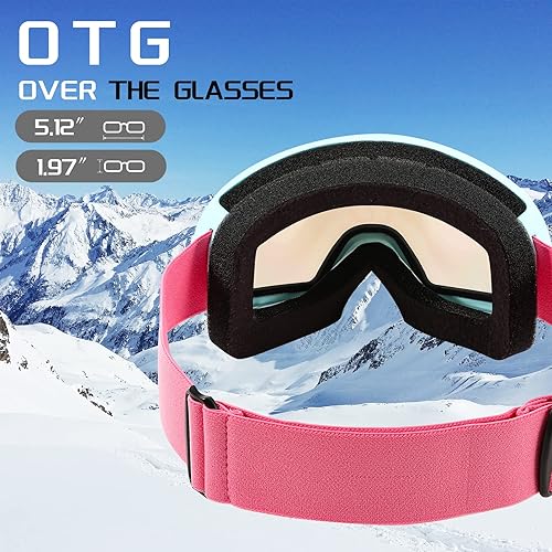 Miniatura 2 de FEISEDY Gafas OTG  Gafas de motocicletaesquímoto de nieve para hombres, mujeres y jóvenes  100% protección UV B2960