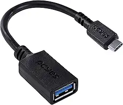 ADAPTADOR OTG TIPO C PARA USB A 3.0 PARA CELULAR SMARTPHONE 15 CM PRETO - P3AMUP-15 - PCYES