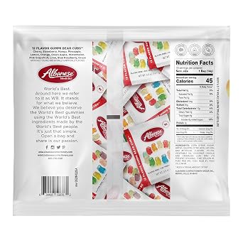 Albanese World's Best Easter Egg Hunt Gummies | 12 Flavor Gummi Bear Cubs | 18-0.5oz Snack Packs of Candy | Mini, Individually Wrapped| Cherry, Mango and More | Perfect for Stuffing Easter Eggs