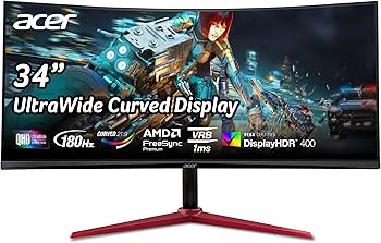 Amazon.com: acer Nitro 34 Inch UWQHD 3440 x 1440 1500R Curved PC