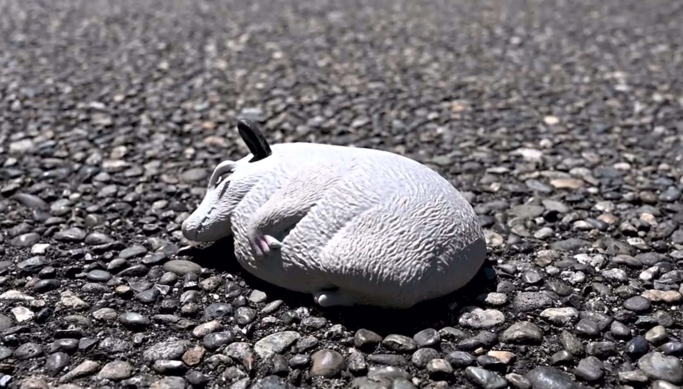 Archie McPhee Splat Opossum – 14,7 cm weiches Splat Possum gefüllt mit Sand – perfekt für emotional geladenes Lachen und Spaß das ganze Jahr über
