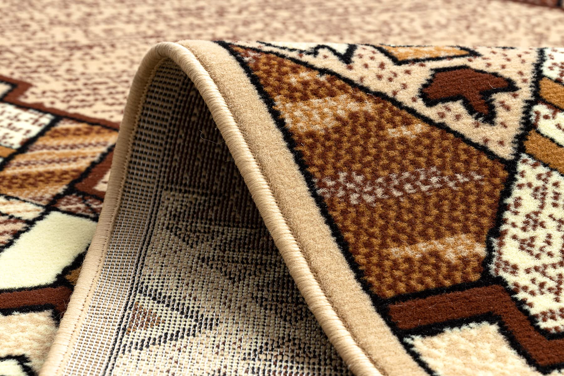 rugsx Läufer BCF Baryton für Flur, Küche beige 60x300 cm