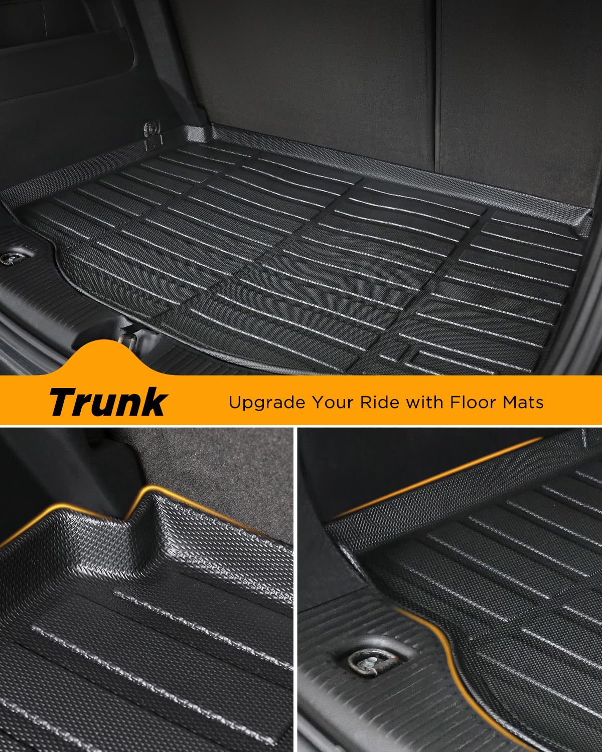 All Weather Floor Mats Full Set for Chevy Trax 2014-2023 for Buick Encore 2013-2023 Custom Fit for Front — view 5