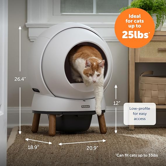 PetSafe ScoopFree SmartSpin Self-Cleaning Litter Box, White