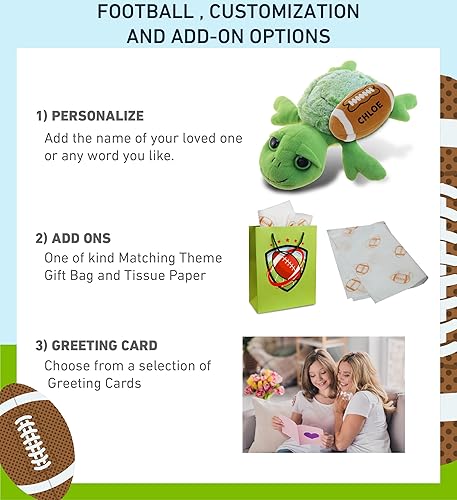 Miniatura 2 de DolliBu Animal de peluche de tortuga marina con peluche de fútbol, tortuga marina suave y abrazable, adorable juguete de peluche para jugar, lindo