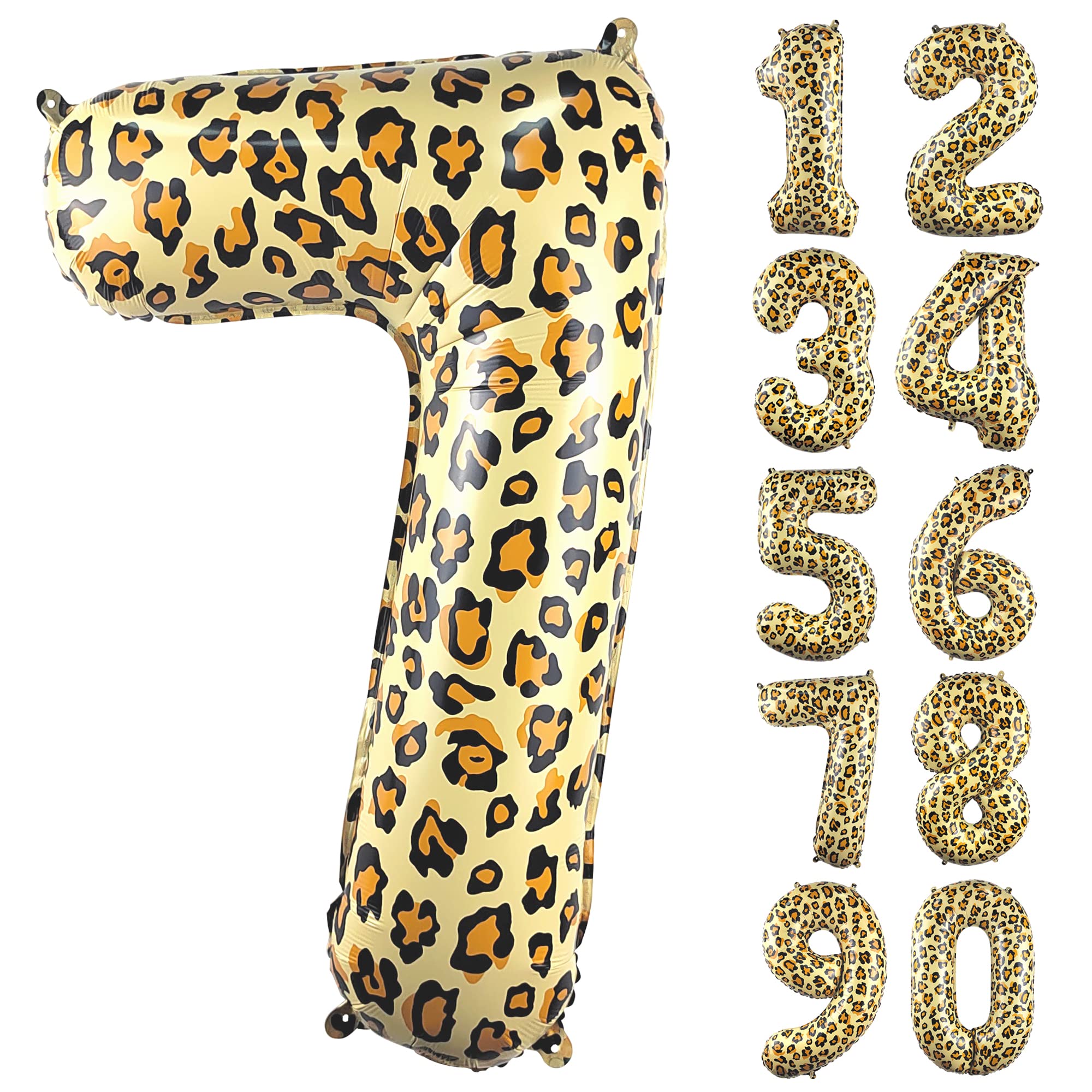 Yellow Leopard Print Balloons Latex 12 Count, Cheetah Birthday Theme...