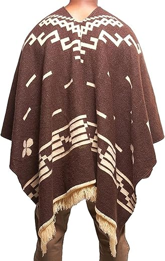Clint Eastwood, Alpaca Wool Poncho: Western Style, Unique and Handmade in Ecuador....